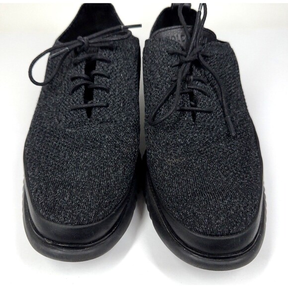 Cole Haan 2.ZeroGrand Oxfords Mens Sz 10 M Knit Black Speckle Stitchlite C28383 main image 4